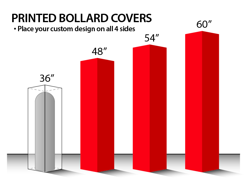 Custom Bollard Covers | Digital-print-solutions.com